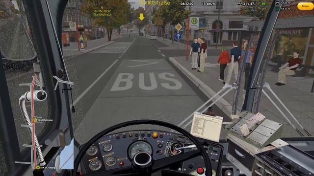 OMSI 2 | Hafencity rainy day | O305 manual gearbox смотреть онлайн