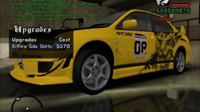 GTA San Andreas Mitsubishi Evolution Tuning смотреть онлайн
