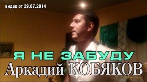 Аркадий Кобяков - Я не забуду/ Н. Новгород, 26.07.2014