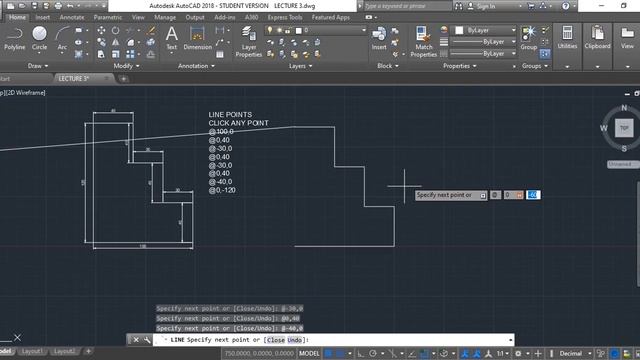 6. AutoCAD Tutorial | Part 2 | Absolute Coordinate System, Relative Coordinate System смотреть онлайн