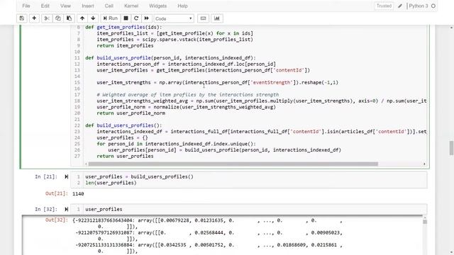 Implementing Content Based Filtering in Python смотреть онлайн
