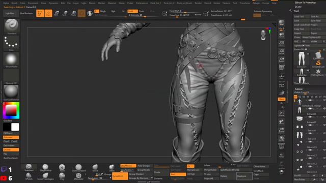 Baldur`s Gate 3: Karlach Sculpting in Zbrush II Collectibles II Part-4- Assets Base shape смотреть онлайн