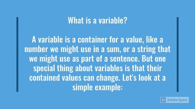 JavaScript Variables смотреть онлайн