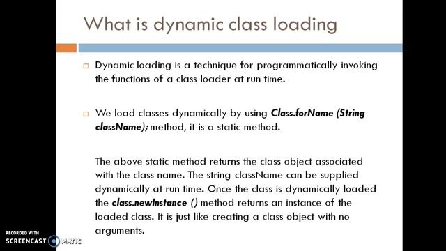 Difference between static class loading and dynamic class lo смотреть онлайн