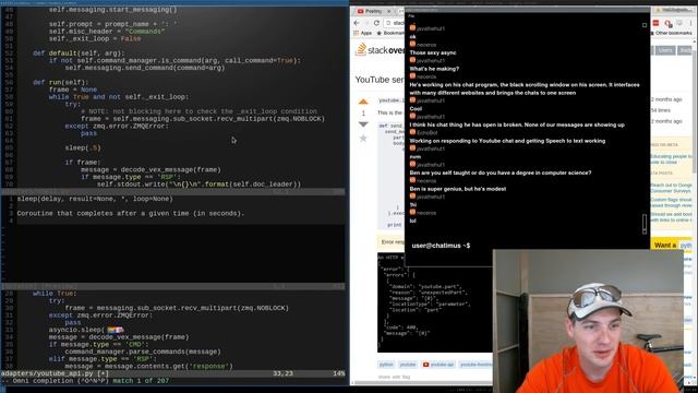 Posting Comments to a Youtube Livestream w/ Python смотреть онлайн