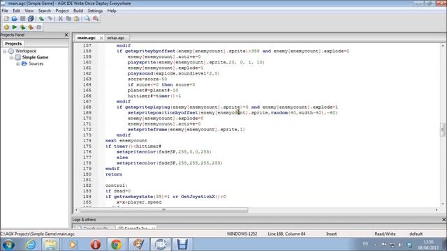 AGK Simple Shooter Example смотреть онлайн