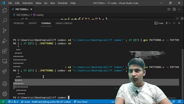 PRACTICE OF PATTERNS IN C | C PROGRAMMING TUTORIAL |AWESOME CODINGS смотреть онлайн