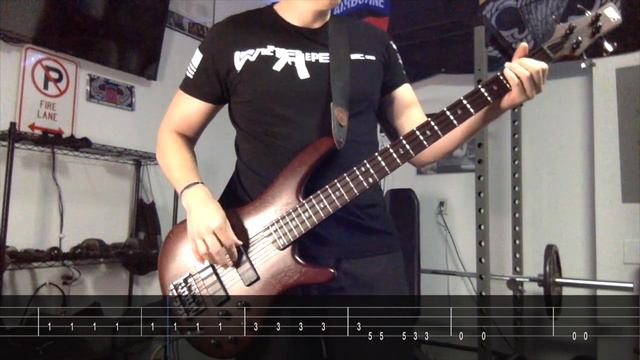 Godsmack - Take it to the Edge Bass Cover with Tabs смотреть онлайн