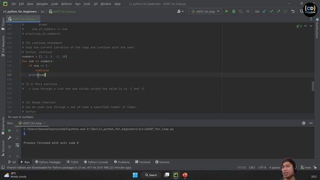 Python #13: for loop смотреть онлайн