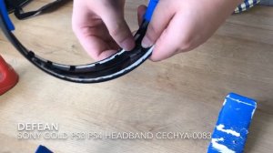 Замена накладки / Replacemant Headband on Sony Wireless Stereo Headset 2.0 CECHYA-0083 GOLD PS3 PS4