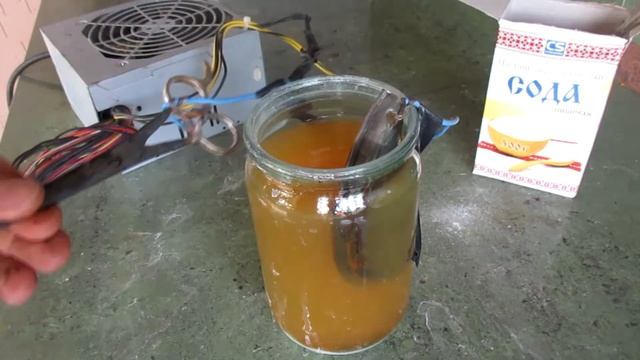Чистка металла от ржавчины электролизом / Metal cleaning by electrolysis/ смотреть онлайн
