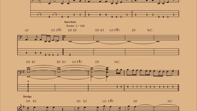 Fade To Black (Bass) - Bass Play Along - Metallica | Guitar Lesson With Tab | Guitar Songbook