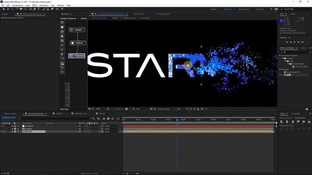 Stardust Text Disperse Tutorial смотреть онлайн