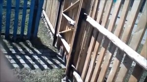Забор из штакетника. Задвижка на калитку. Своими руками