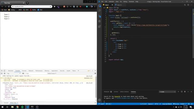 React Snacks: Fetching Data from a Public API смотреть онлайн