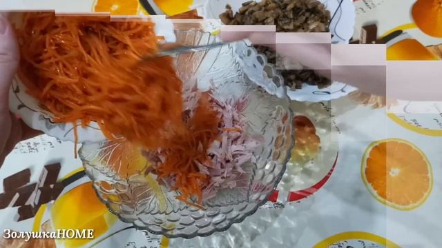 Салат с морковью по-корейски! Всего из трёх ингредиентов! Праздничный стол! смотреть онлайн