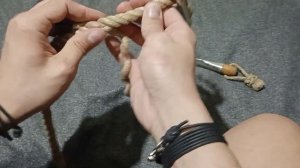 Цепной сплесень (соединение веревки с цепью схожей толщины)