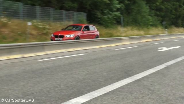 Cars Leaving Nürburgring Tankstelle - Aventador, R34 GTR, M3 E30, Multipla, Supra, BMW M, I30N