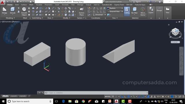 AutoCAD 3D Telugu Tutorials || #1 || Views Concept || Settings, Visual Styles, 2D & 3D Views || смотреть онлайн