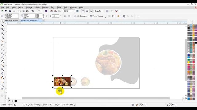 Restaurant Business Card Design In CorelDRAW Tutorial смотреть онлайн