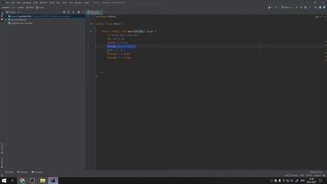 Java - O'zgaruvchilar | Android dasturlash | 1-dars смотреть онлайн
