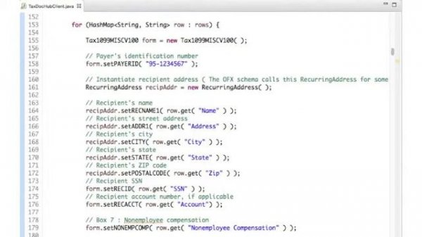Java Software Development Kit for Electronic Distribution of Forms 1099