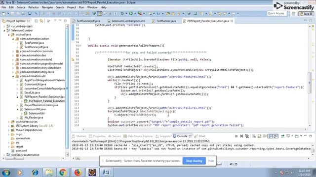 PDF Report Generation In Parallel Execution Using Cucumber смотреть онлайн