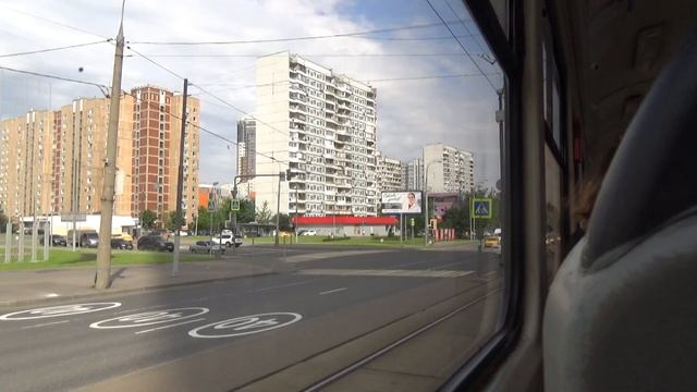 Поездка на трамвае Татра-Т3 (МТТА) №30351 №21 Таллинская улица-м.Щукинская смотреть онлайн