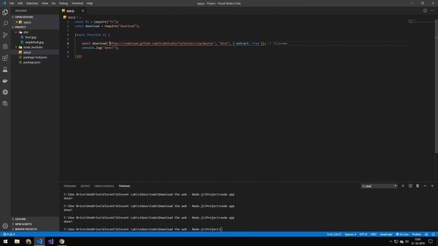 Downloading Files using Node.js смотреть онлайн