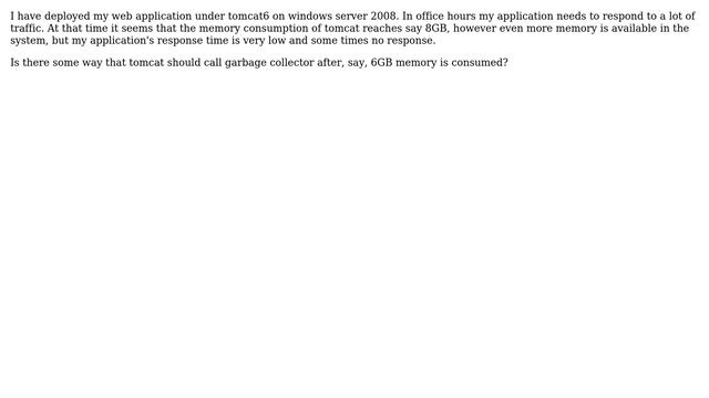 Tomcat memory issue? смотреть онлайн
