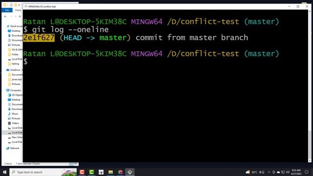 resolved merge conflict git -git & github tutorial смотреть онлайн