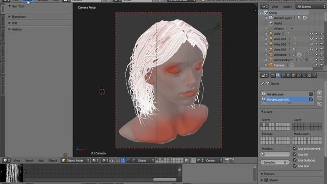 SOULS Studio  WALKTROUGH WITH BLENDER HAIR TOOL