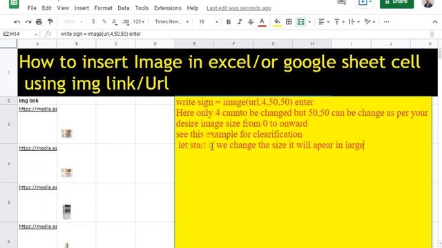 Insert image in excel /google sheet cell using Url /image link смотреть онлайн