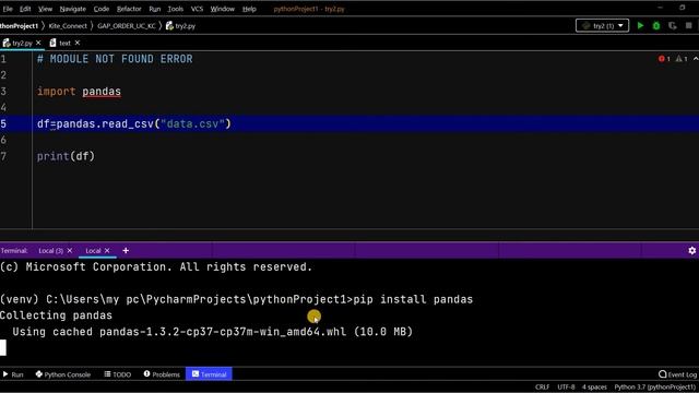 # 11 PYTHON | ModuleNotFoundError: No module named 'pack1' | error in python смотреть онлайн