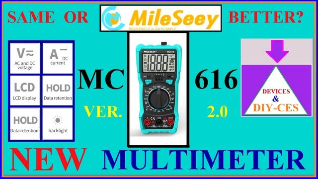MILESEEY MC616 Multimeter - Version 2.0 смотреть онлайн