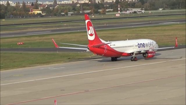 Beautiful Air Berlin B738 oneworld @ Berlin Tegel смотреть онлайн