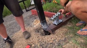 Установка откатных ворот. Правильная установка направляющих роликов.