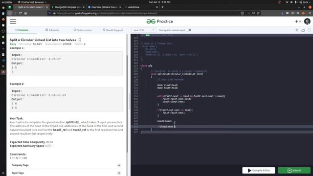 #CLL How to Split Circular Linked List into Half | Linked List | Day-31 смотреть онлайн