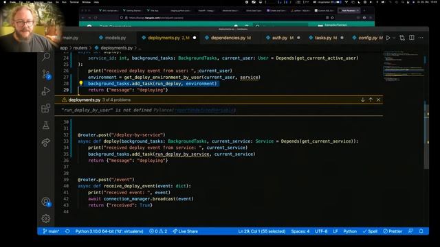 # 86 Deploy-Authentifizierung und fastAPI Dependency Injection смотреть онлайн