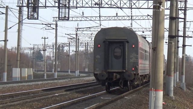 Тепловоз ТЭП70-0319 с пассажирским поездом смотреть онлайн