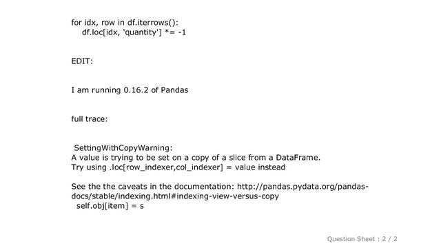 Pandas : Python: Pandas Dataframe how to multiply entire column with a scalar смотреть онлайн