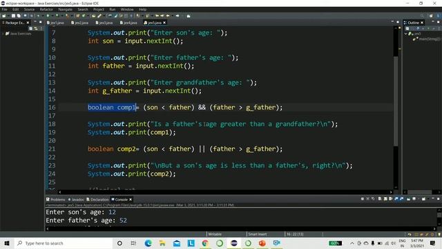 5. Logical Operators in JAVA | Learn Java through Examples | Java Tutorials for Beginners смотреть онлайн