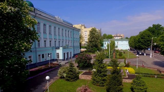 Житомирский государственный университет им. И. Франка. Вид с высоты. смотреть онлайн