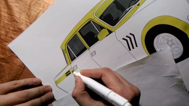Как нарисовать Москвич-2140 | How To Draw AZLK-2140 | Как нарисовать АЗЛК-2140 | Moskvich-2140