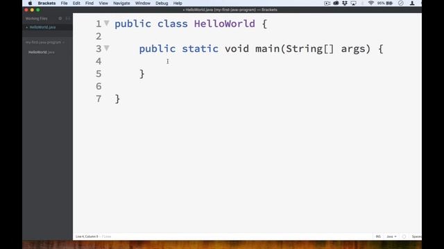 Creating a Hello World Program in Java смотреть онлайн