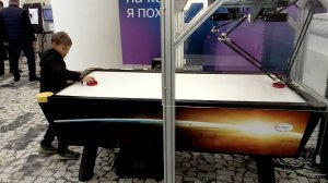 Аэрохоккей на Робостанции в октябре 2021 г.