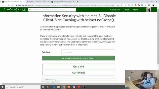 Information Security with HelmetJS with FreeCodeCamp | Dylan Israel смотреть онлайн