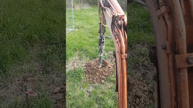 Ямобур, бурим грунт под забор. смотреть онлайн