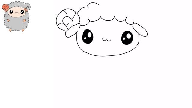Как нарисовать симпатичную овечку | СУПЕР ЛЕГКИЙ КАВАЙСКИЙ РИСУНОК смотреть онлайн