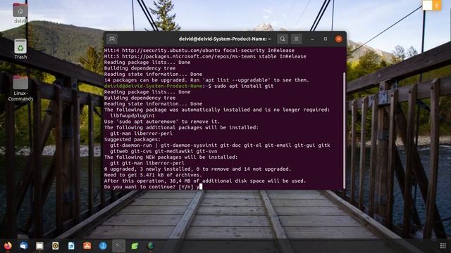 Como instalar o git no Linux - Ubuntu смотреть онлайн
